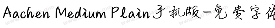 Aachen Medium Plain手机版字体转换